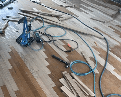 floor repair.