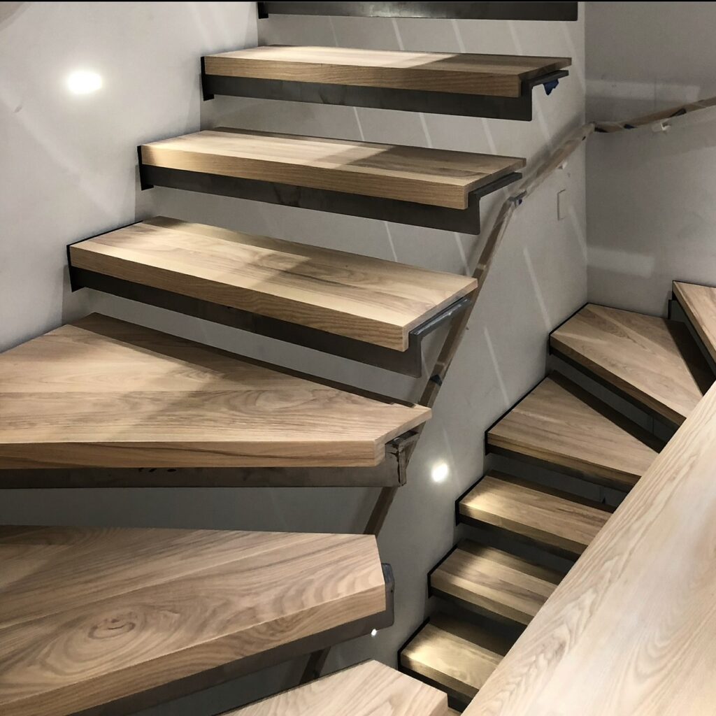 Custom Ash Hardwood Stairs in Beacon Hill by Eco Floor Sanding