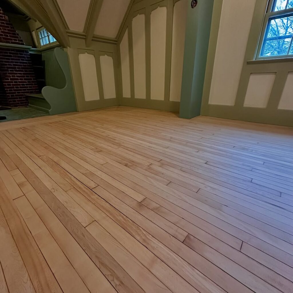 Maple Hardwood Floor refinishing maple floors uncovered and restored by Eco Floor Sanding
