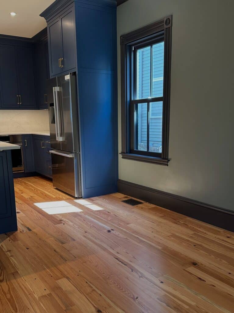 Somerville MA Antique Pine Flooring refinished by Eco Floor Sanding